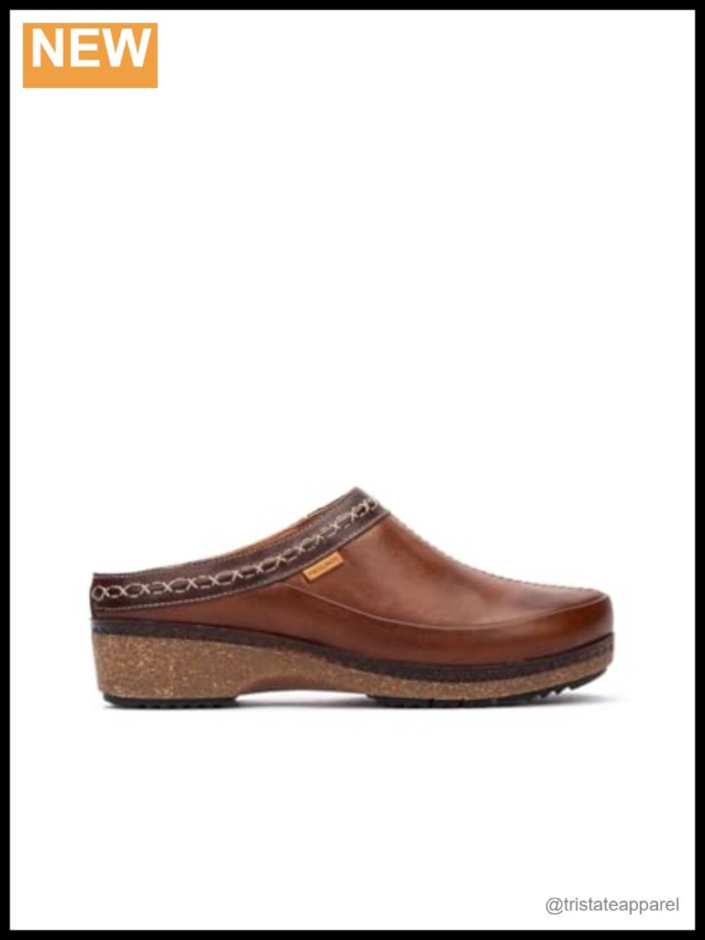 PIKOLINOS Granada Leather Clogs Memory Foam Elastic Slip On Women's Shoes